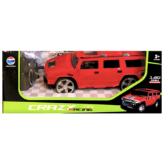 Машинка на пульте управления, Crazy Racing, красная Zhorya