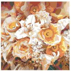 Картина по номерам, "Живопись по номерам", 48 x 48, F16, Дэррил Тротт, Акварель, Цветы