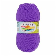 Пряжа ALPINA "TOMMY" 100% микнес 10 шт.х50г 130м №023 сиреневый