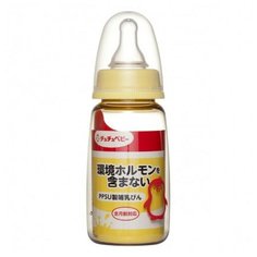 Стеклянная бутылочка для кормления "Chu-chu baby", с силиконовой соской (с узким горлышком), 150 мл