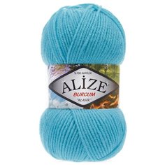 Пряжа для вязания ALIZE Burcum Klasik, 100г, 210м (100% Aкрил) (287 светло-бирюзовый), 5 мотков