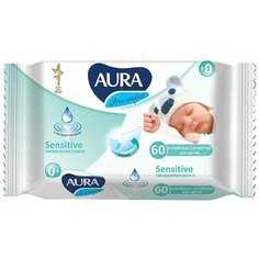 Салфетки влажные «Ultra comfort», 60шт детские, с алоэ Aura