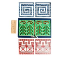 Настольная игра «Межполушарные доски. Новогодние орнаменты» 066116 Wood Land Toys