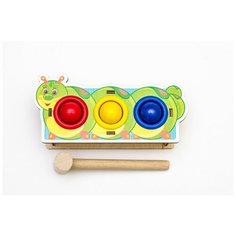 Стучалка цветная "Гусеница" Woodland