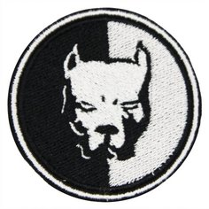 Нашивка, патч, шеврон "Питбуль" 55x55mm PTC064 22 ПИНГВИНА