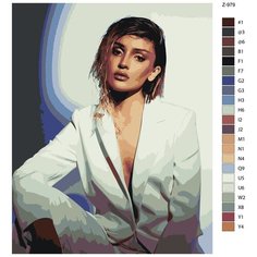 Картина по номерам Z-979 "Дина Саева" 40х50 Brushes Paints
