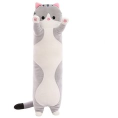 Кот батон/длинный кот/кот багет/игрушка подушка/антистресс/мягкая игрушка 50 см Ir Aysh