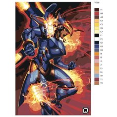 Картина по номерам Y-709 "Компьютерная игра Overwatch (овервотч). Фарра" 40x60 Brushes Paints