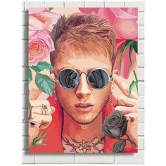 Картина по номерам музыка MGK (Machine Gun Kelly) - 8660 В 30x40