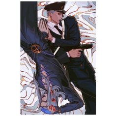 Картина по номерам на холсте Аниме JOJO (Джованна, Джотаро, ДжоДжо) - 7726 В 60x40