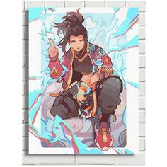 Картина по номерам мультфильм Аватар (Аанг, Корра, Азула) - 8440 В 30x40