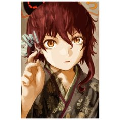 Картина по номерам на холсте Аниме Йоситоси Абэ (Манга, Технолайз) - 7745 В 60x40