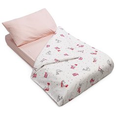 Детское постельное белье в кроватку 120*60 SWEET DREAMS MOSCOW розовый/персик