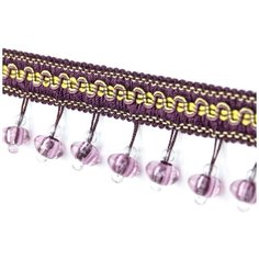 Бахрома стеклярус пудра, упаковка 11,5 м. Mirtex