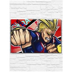 Картина по номерам на холсте аниме моя геройская академия (My hero academia) - 9320 Г 60x40