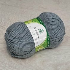 Пряжа камтекс Акварель (Камтекс), серый св. - 168, 50% леакрил, 50% акрил, 5 мотков, 100 г, 110 м.