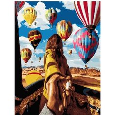 Картина по номерам Следуй за мной Воздушные шары 40х50 см 000 Art Hobby Home
