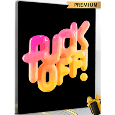 Картина по номерам FUCK OFF