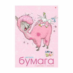 Бумага цветная А4 7л 7цв Мультики HOBBY TIME 11-407-119 Альт