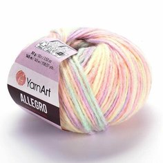Пряжа YARNART Allegro (YarnArt), сирен/салат/желт - 746, 13% шерсть, 41% полиамид, 46% акрил, 10 мотков, 50 г, 145 м.