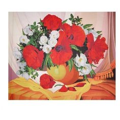 Алмазная мозаика с частичным заполнением «Летний букет» 50x60 см, холст, ёмкость Школа талантов