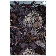 Картина по номерам на холсте игра Bloodborne (Чрнам, чудовища, охотник, сон) - 8159 В 60x40