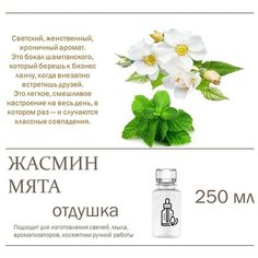 Жасмин и мята, отдушка для свечей и мыла (250 мл) Candle M