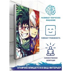 Картина по номерам на холсте Аниме Моя геройская академия - 7436 В 20x30