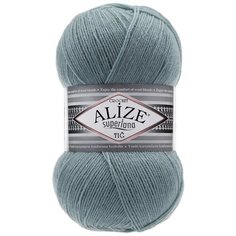 Пряжа ALIZE Superlana Tig (Суперлана тиг) - 1 моток цвет: лазурный (164), 25%шерсть, 75% акрил, 570м/100г