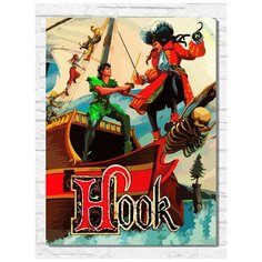 Картина по номерам на холсте игра Hook (Sega, Сега, 16 bit, 16 бит, ретро приставка) - 9932 В 30x40