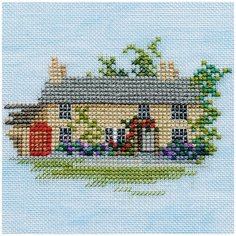 Набор для вышивания Rose Cottage 10 x 8,5 см DERWENTWATER DESIGNS MIN05A
