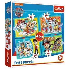 Пазл для детей Trefl 12#15#20#24 деталей: Команда Щенячьего патруля