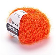 Пряжа YarnArt Christmas (ЯрнАрт Крисмас) 5 мотков цвет 28, Оранжевый, 100% полиамид, 50 г 142 м