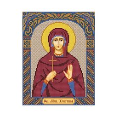 Набор для вышивания "Нова Слобода" С №02 9126 Св. Мц. Кристина (Христина) Тирская 18 х 23 см Nova Sloboda