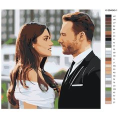 Картина по номерам, 72 x 72, R0L1-K-SB4040-1, любовь, пара, Серкан Болат, Эда, , "Живопись по номерам", набор для раскрашивания, раскраска