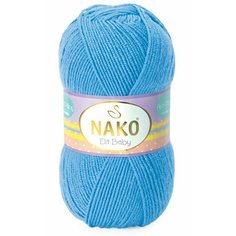 Пряжа NAKO Elit Baby (NAKO), яр. голубой - 10119, 100% акрил антипиллинг, 5 мотков, 100 г, 250 м.