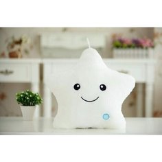 Детская подушка-антистресс "звёздочка", 35 см. белая Gramaden