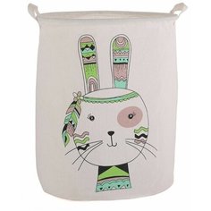 Корзина для хранения игрушек Заяц-индеец 40х40х50 см (zxl22110803-72) Наша Игрушка