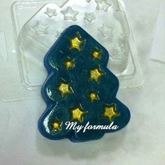 Звездочки и елка - форма для мыла пластиковая MY Formula