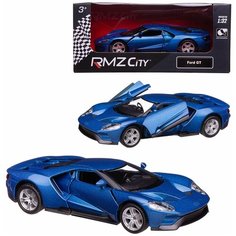Машинка металлическая Uni-Fortune RMZ City 1:32 Ford GT 2019 (цвет синий)