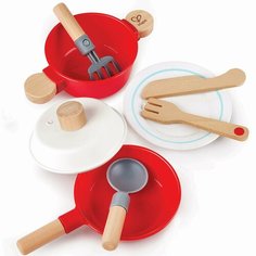 Набор детской посуды Hape Маленький повар, 8 предметов (E3188-HP)