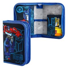 Пенал каркасный, 1 секция, 14х21 см, Трансформеры Hasbro