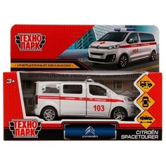 Машина металл CITROEN SPACE TOURER Скорая 12 см, белая (SPATOU-12AMB-WH) Технопарк