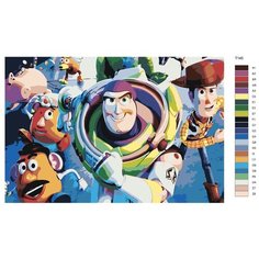 Картина по номерам Т145 "Большой побег игрушек", 50x70 см Brushes Paints