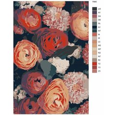 Картина по номерам Y-840 "Букет цветов" 50x70 Brushes Paints