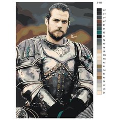 Картина по номерам Z-560 "Сериал "Тюдоры" Чарльз Брэндон" 50x70 Brushes Paints