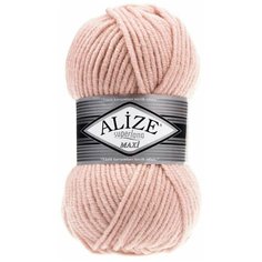 Пряжа Alize Superlana Maxi, 25 % шерсть, 75 % акрил, 100 г, 100 м, 5 шт., 523 розовый кварц