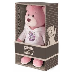 Мягкая игрушка Maxitoys Мишка Молли в Худи Единорога и Юбке-Сетке, 21 см RM-M011-21