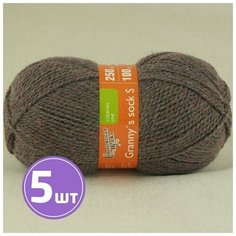 Пряжа Семеновская пряжа Grannys sock S (17272), гранит 5 шт. по 100 г