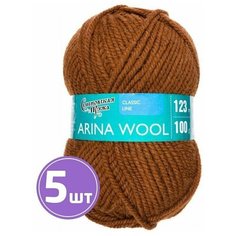 Пряжа Семеновская пряжа Arina W (219), темное золото, 5 шт. по 100 г